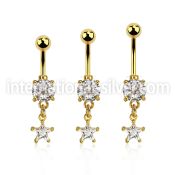 mdgzs6 belly rings anodized surgical steel 316l belly button