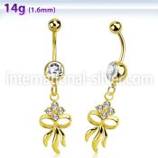 mdk508 surgical steel belly bananas belly  piercing