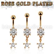 mdrzs6 belly rings anodized surgical steel 316l belly button