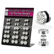 mgmpr17 cheaters illusion plugs and tapers surgical steel 316l ear lobe