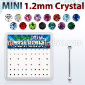 nb5mx 925 silver nose bones nose piercing