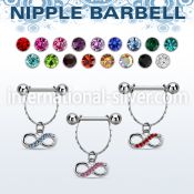 npdl16 straight barbells surgical steel 316l nipple