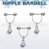 npdl24 straight barbells surgical steel 316l nipple