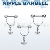npdl7 straight barbells surgical steel 316l nipple
