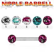 npfr5c straight barbells surgical steel 316l nipple