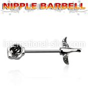 npsh2 straight barbells surgical steel 316l nipple