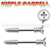 npsh5 straight barbells surgical steel 316l nipple