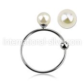 ns06pr3 nose hoop silver 925 nose