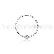 ns07 nose hoop silver 925 nose