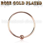 ns07rs nose hoop silver 925 nose