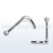 nsb18 surgical steel nose screws and nose studs nose piercing