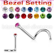 nscb l shape nose studs surgical steel 316l nose