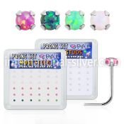 nspo15 l shape nose studs silver 925 nose