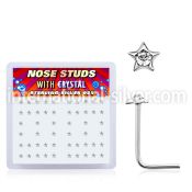 nsstxc l shape nose studs silver 925 nose