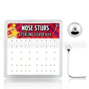 nssv2bx l shape nose studs silver 925 nose