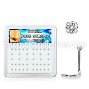 nswz15xc box w 316l steel nose screws, 20g w prong set 1.5mm cz