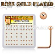 nsxrsb2 l shape nose studs silver 925 