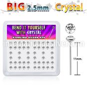 ny19cx bend it to fit nose studs silver 925 nose