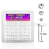 nybxmc2 bend it to fit nose studs silver 925 nose