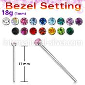 nycb2518 bend it to fit nose studs surgical steel 316l nose