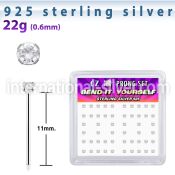 nyczbxc bend it to fit nose studs silver 925 nose