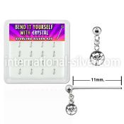 nydc16 bend it to fit nose studs silver 925 nose