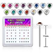 nyhrbxm bend it to fit nose studs silver 925 nose