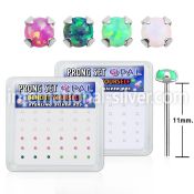 nypo15 bend it to fit nose studs silver 925 nose