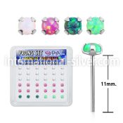 nypo25 bend it to fit nose studs silver 925 nose