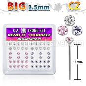 nyzbm25 bend it to fit nose studs silver 925 nose