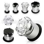 pgz plugs gauges surgical steel 316l ear lobe