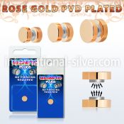 pkmp121 cheaters  illusion plugs and tapers anodized surgical steel 316l ear lobe