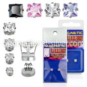 pkmszq fake illusion body jewelry stainless steel ear lobe