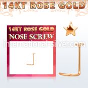 rsst l shape nose studs gold nose