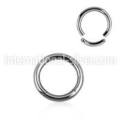seg10 seamless segment rings surgical steel 316l ear lobe