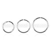 sel18 seamless segment rings surgical steel 316l ear lobe