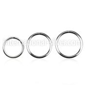 sel20 seamless segment rings surgical steel 316l ear lobe