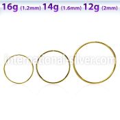 sellg gold pvd plated surgical steel xl sized seamless ring