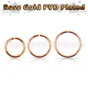 seltt18 seamless segment rings anodized surgical steel 316l ear lobe