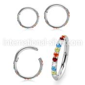 sgsh10rb steel hinged segment hoop 16g outward facing cnc