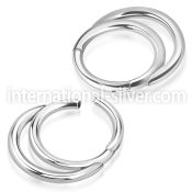 sgsh8 surgical steel hinged segment hoop double