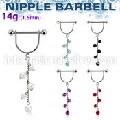 snpod11 straight barbells surgical steel 316l nipple