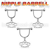 snpod4 straight barbells surgical steel 316l nipple