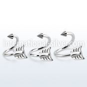 sp16aw spirals twisters surgical steel 316l eyebrow