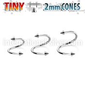 specn2 spirals twisters surgical steel 316l eyebrow