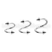 specn spirals twisters surgical steel 316l eyebrow