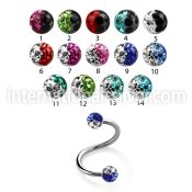 spefr3e spirals twisters surgical steel 316l eyebrow