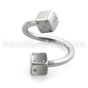 spesdi spirals twisters surgical steel 316l eyebrow