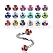 spmjb4 spirals twisters surgical steel 316l labrets chin