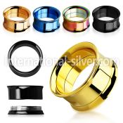 sthp tunnels gauges anodized surgical steel 316l ear lobe